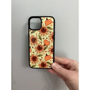 Phone Case iPhone 14 Unisex Yellow Orange Sunflower Pumpkin Fall Pattern